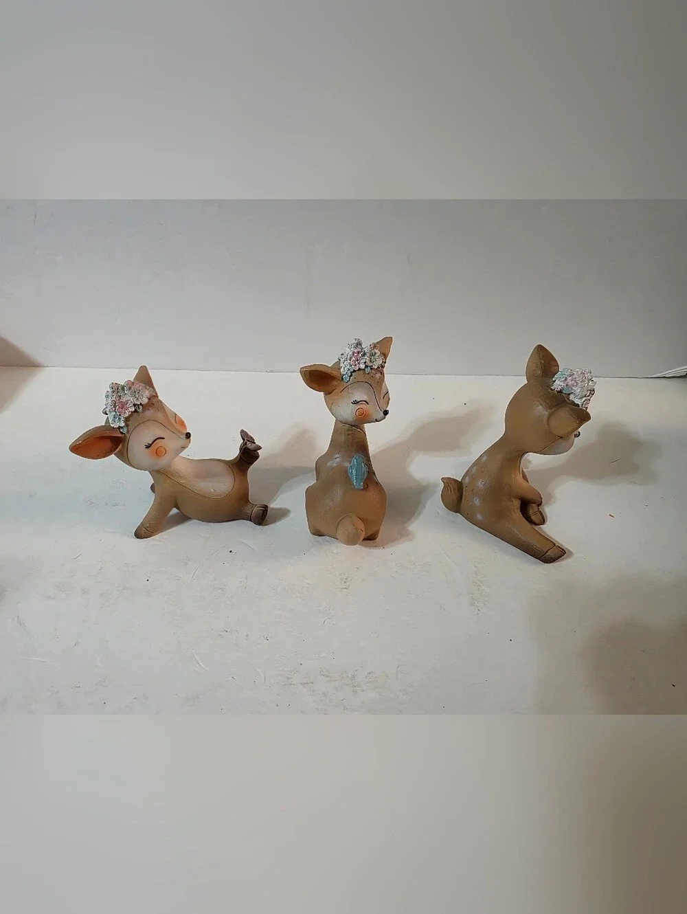 Baby Deer Fawn Set Of Cake Tp Figurines Baby Shower Reveal Parties